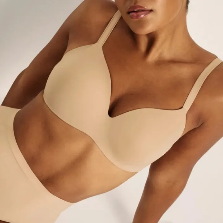 Knix WingWoman Contour Bra Warm Sand Nude Tan Beige Wireless T - Image 15