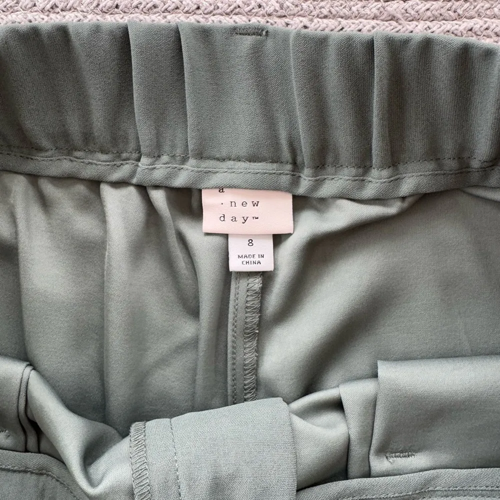 A New Day Sage Green High Rise Wide Leg Trousers Size 8 NWT - Image 8