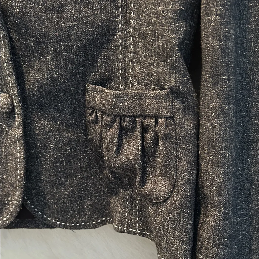 White House Black Market Dark Grey Blazer - Image 4