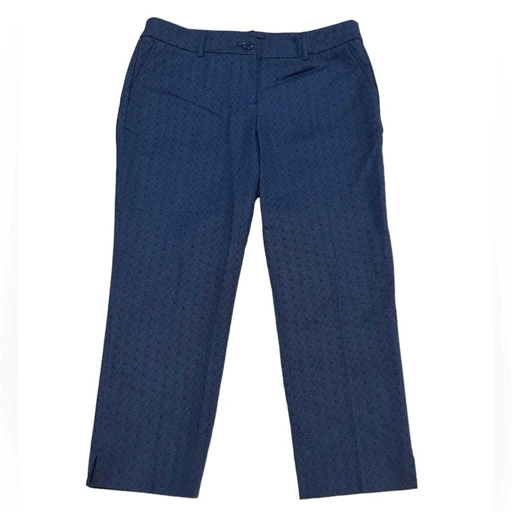 Hilary Radley Women's Stretch Cropped Dress Pants Slim Leg Blue Sz 8 - Image 2