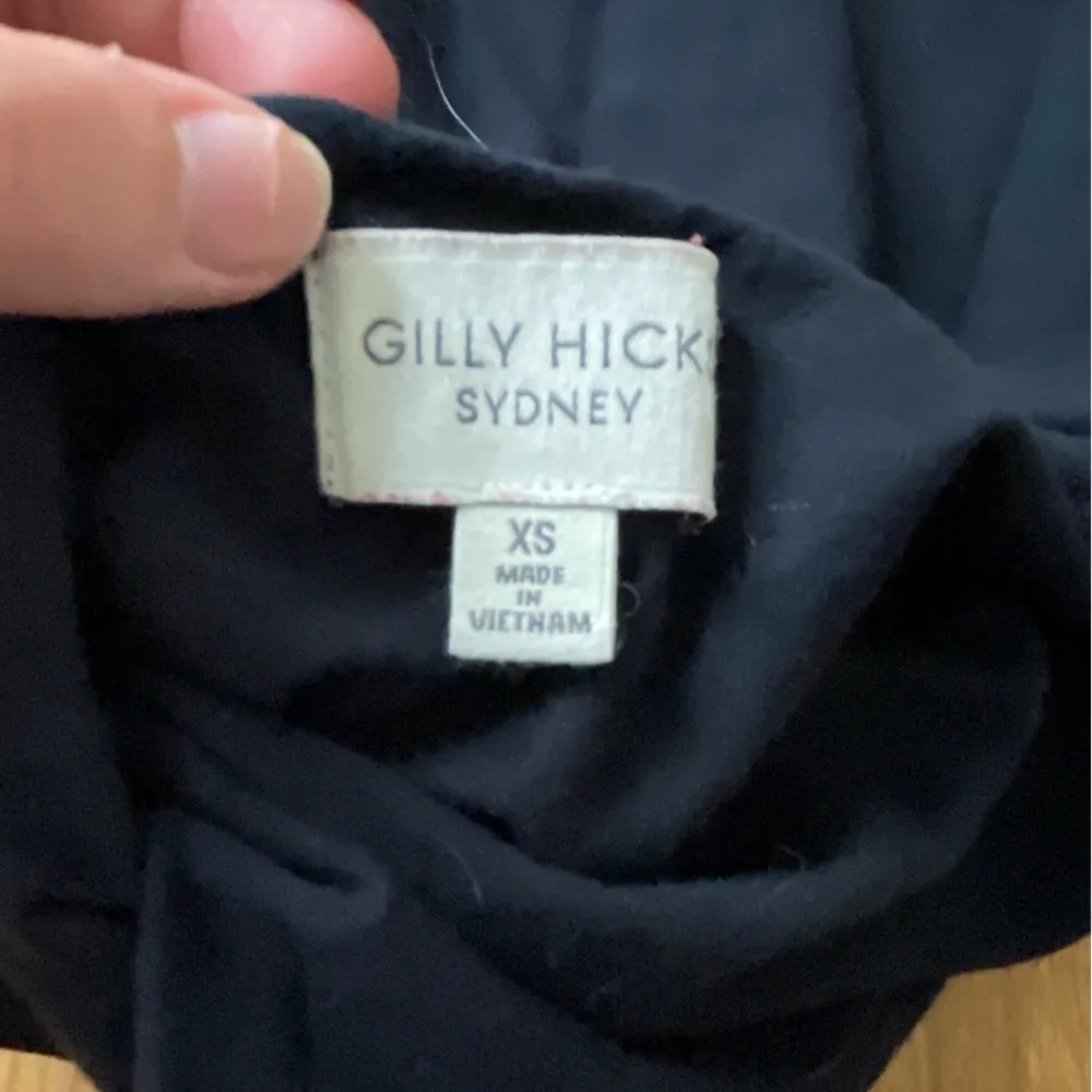 Gilly Hicks Navy Blue Shirt with Scoop Back - Image 3