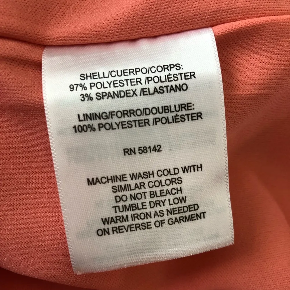 Maggy London Cold Shoulder Dress Coral Size 16 NWT $89.00 - Image 10