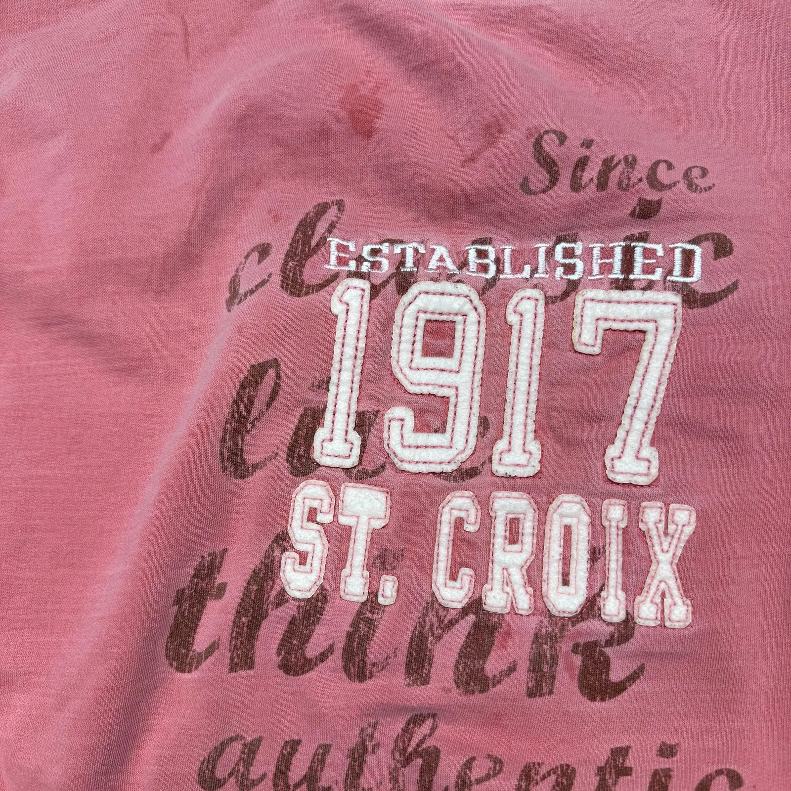 US Vintage athletic department 1917 st croix crewneck‎ Pink Size L - Image 2