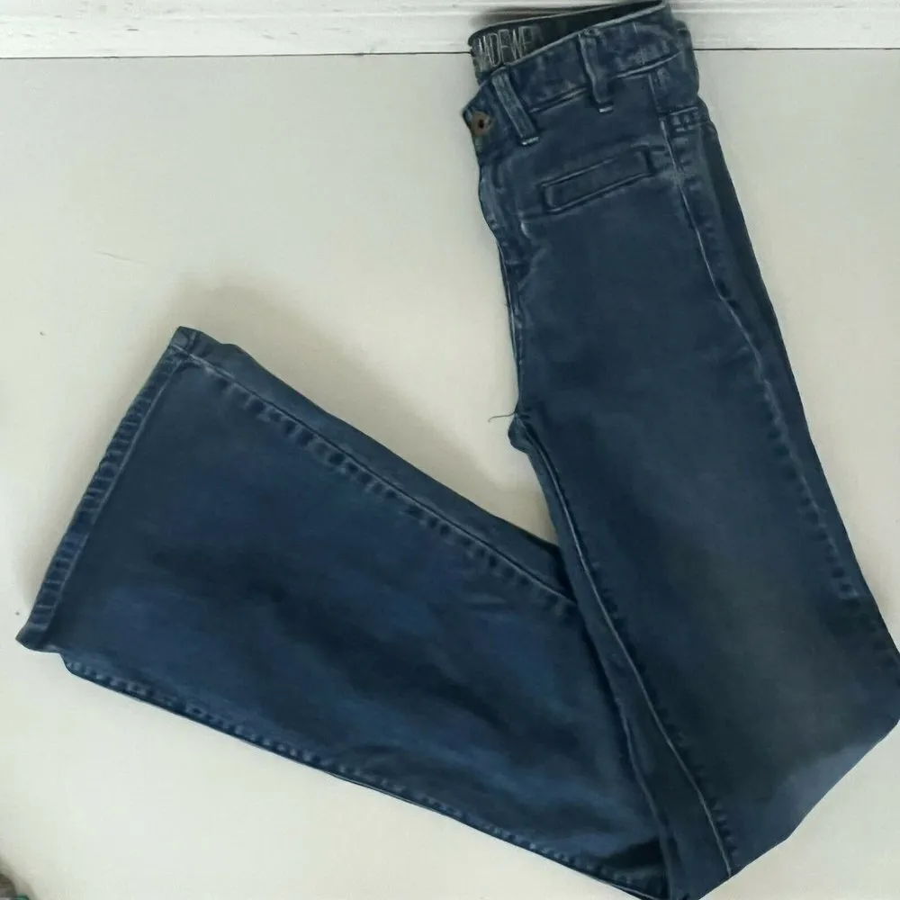 𝅺ALEXA Chung wide flare leg Jeans mid rise Size 24 blue - Image 6