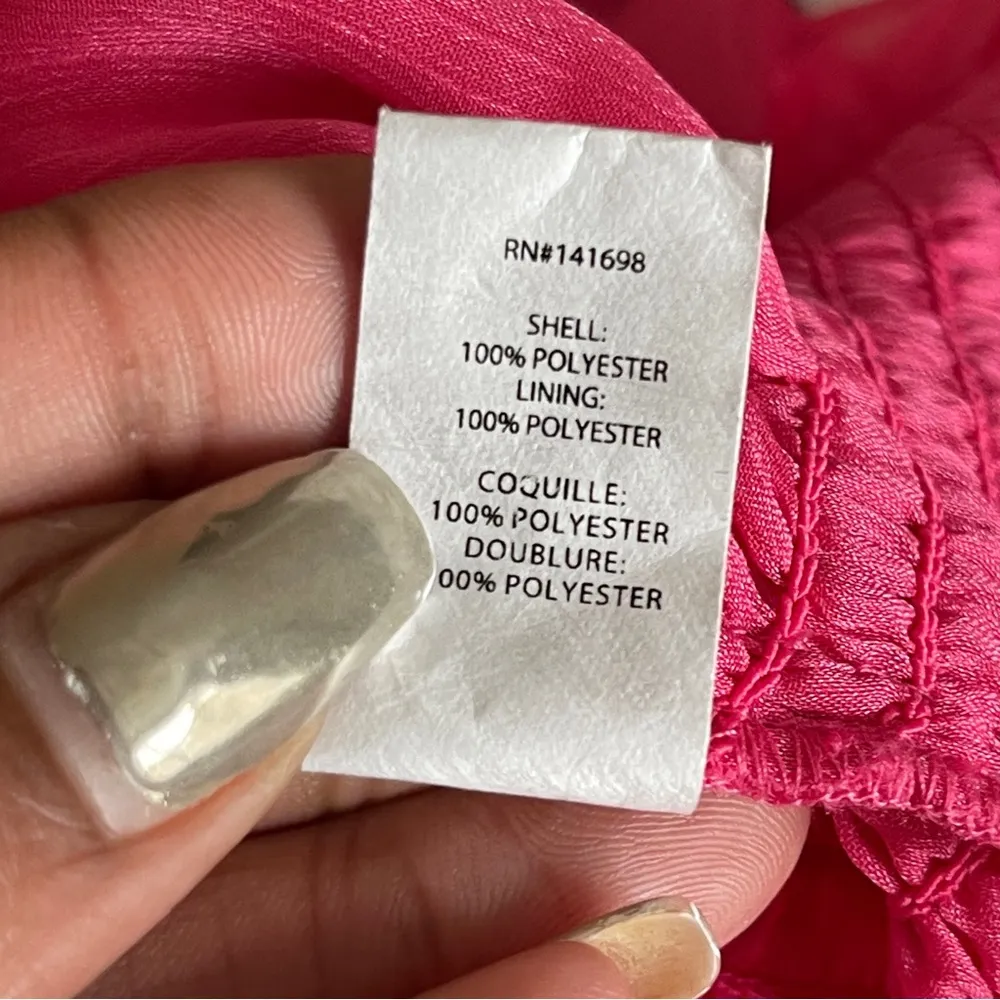 RAMY BROOK | Fuchsia Ruffle Hem Sleeveless Top Sz XS - Image 8