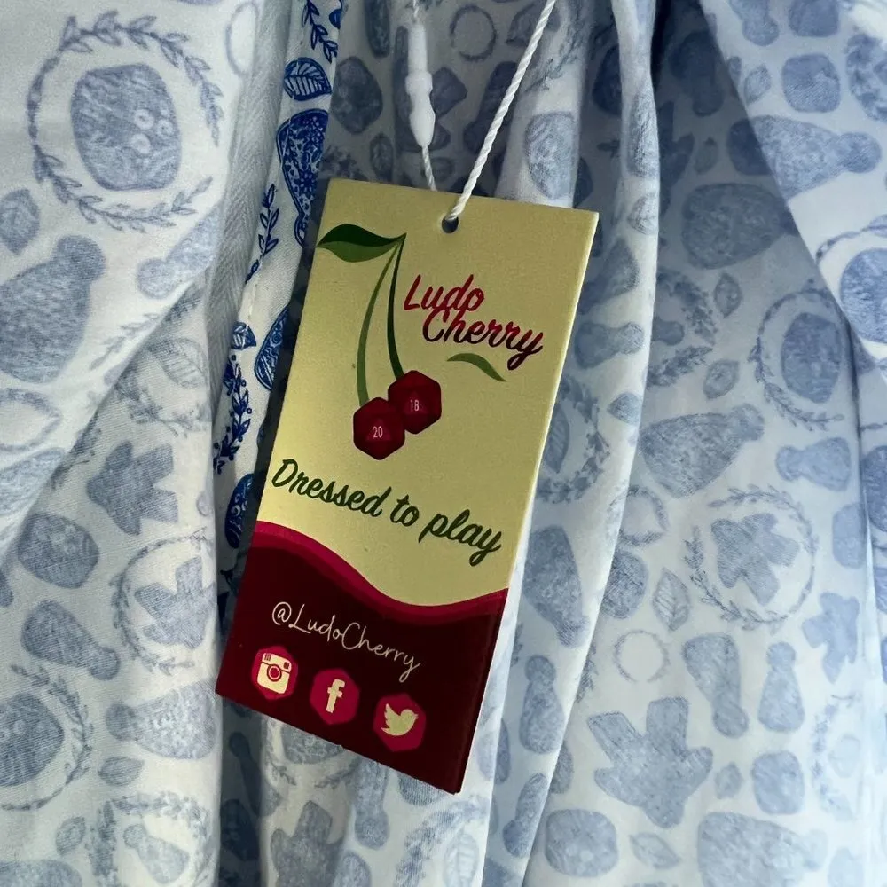 NWT  Circle Skirt in Victory Print Blue White Size 6 NEW T2789 - Image 8