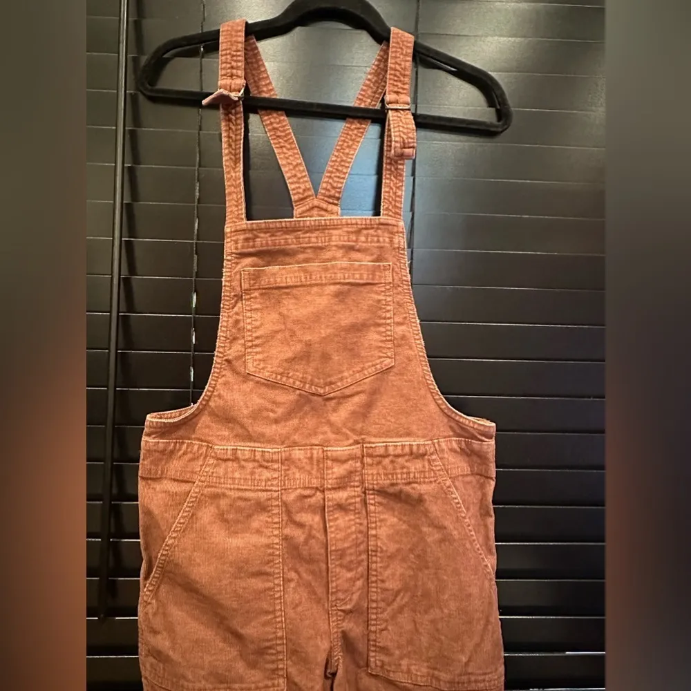 Aerie Corduroy Brown Overalls Pants Women's XS - Image 3