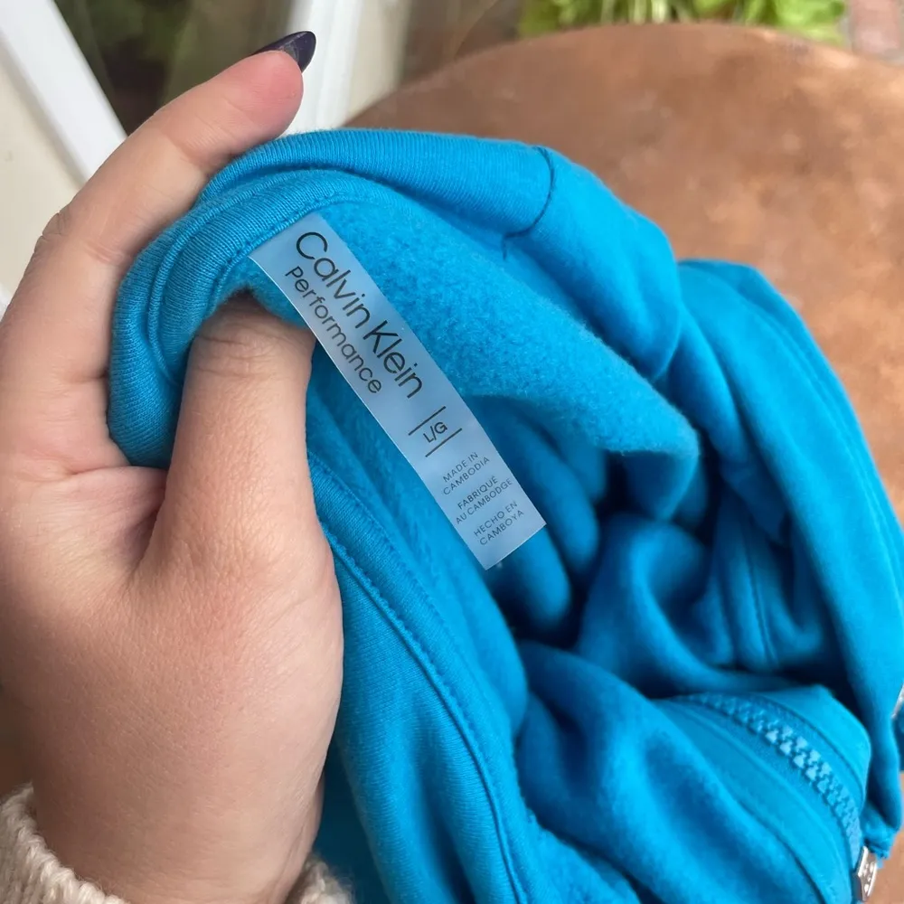 Calvin Klein blue half zip sweatshirt - Image 5