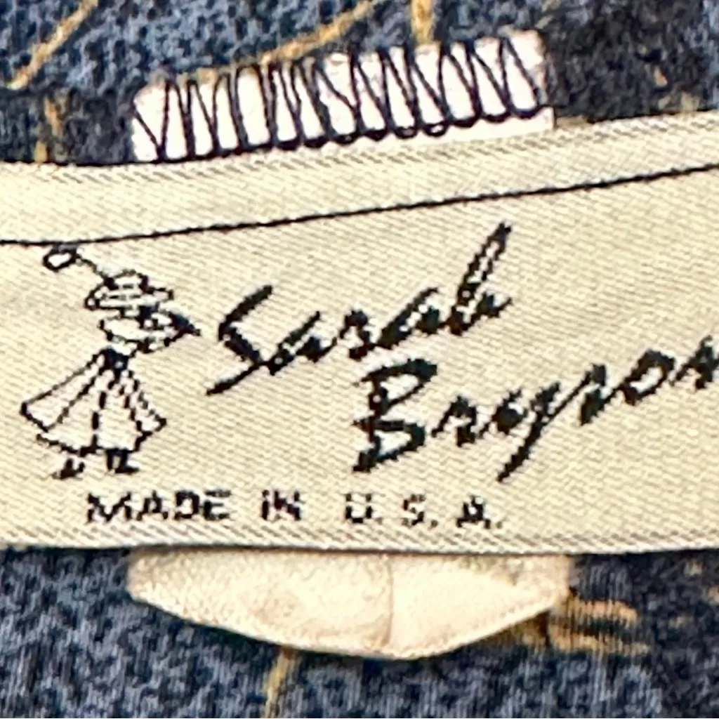 Blue Gold Zip Up Jacket and Pleated Short Two Piece Set Vintage 90s USA Made Size 12 - Image 3