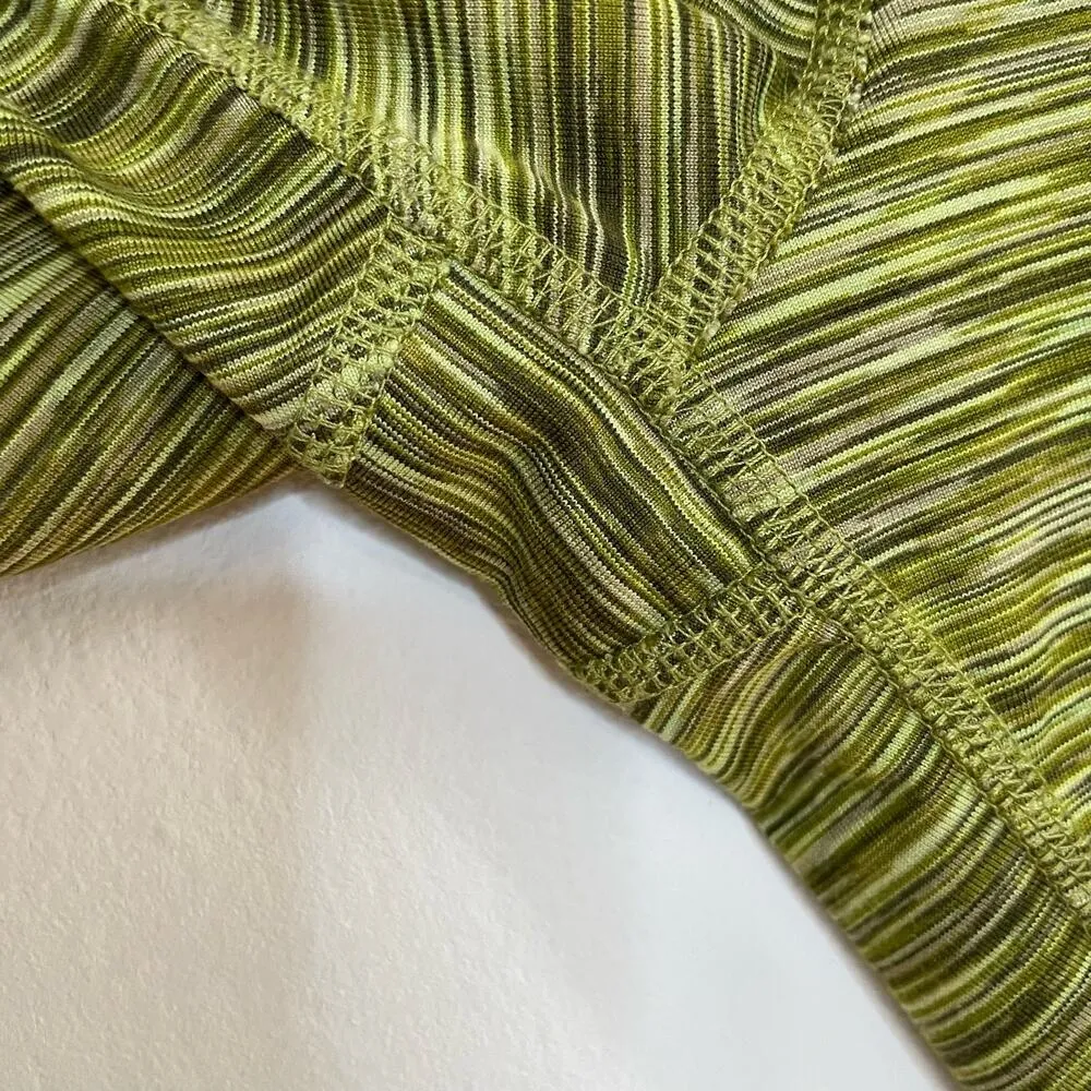 Alo Yoga Green Leggings M Womens Airbush Space Dye Athletic Athleisure Casual - Image 2