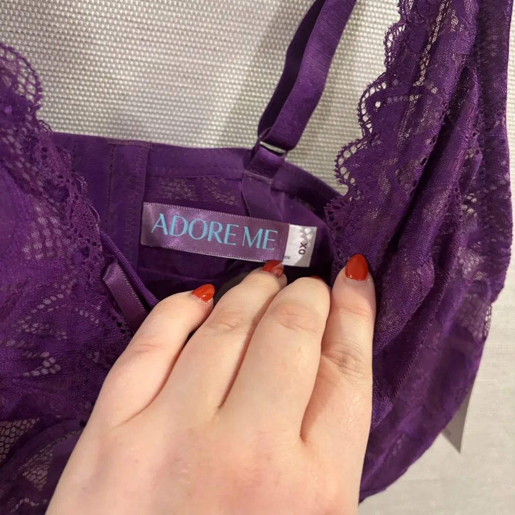 NWT Adore Me Purple Bralette Size‎ 0X - Image 5