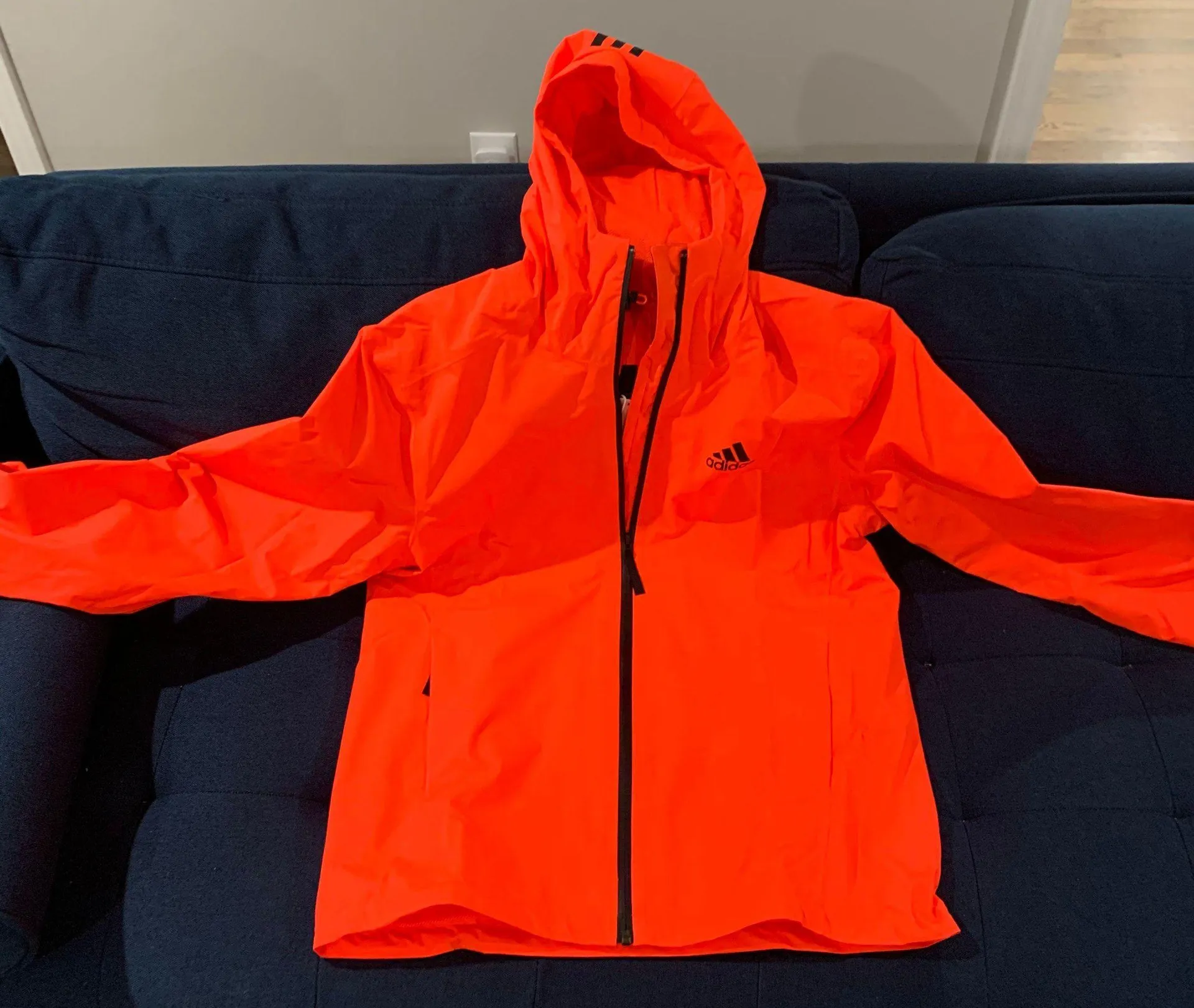 Adidas Men BSC 3-Stripes RAIN.RDY Jacket - Image 3