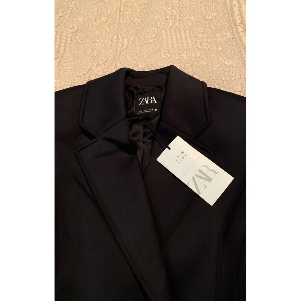 Zara Black Long Sleeve Blazer Formal Jacket Size Small - Image 5