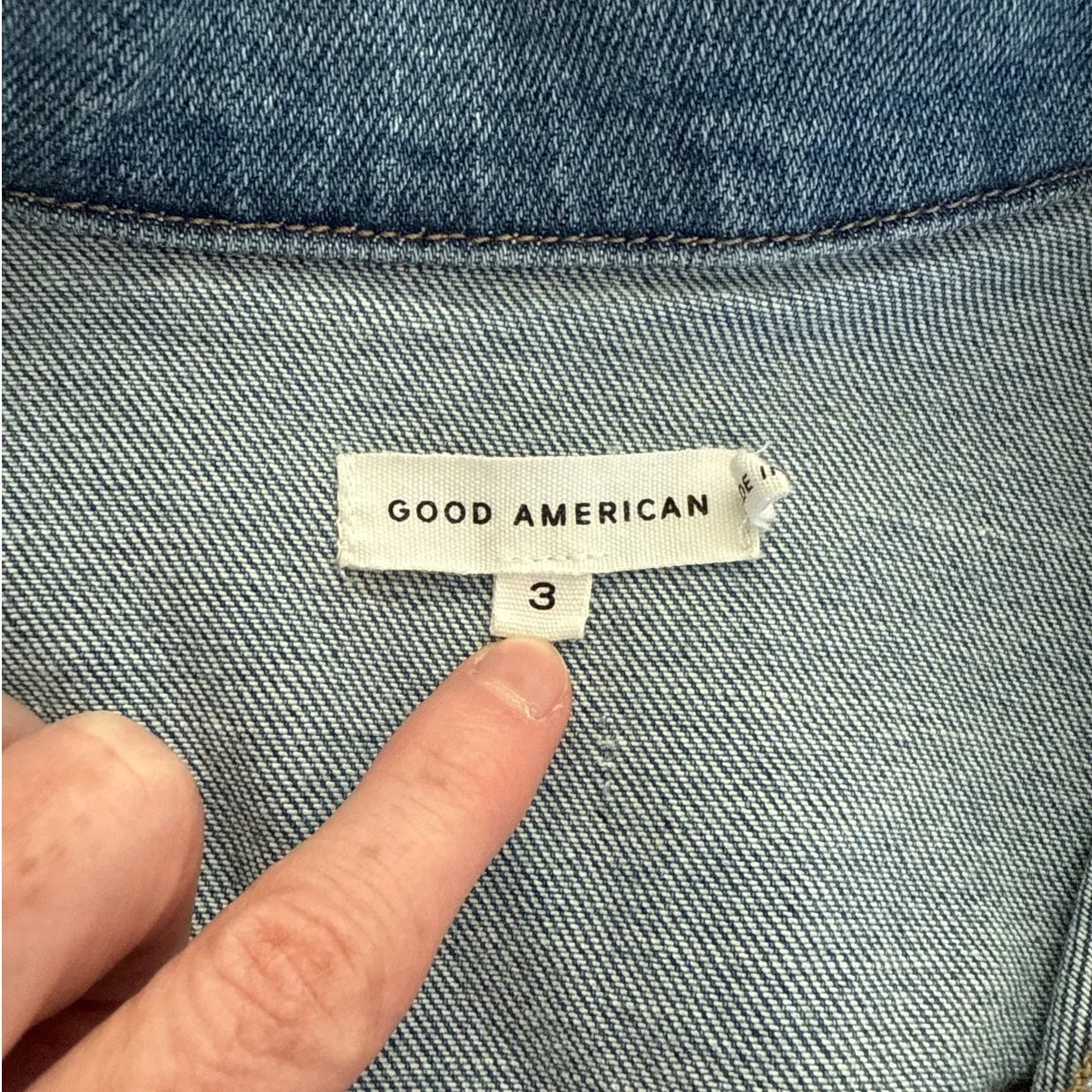 Good American Denim Jumpsuit Fit For Success Size 3 Blue - Image 3