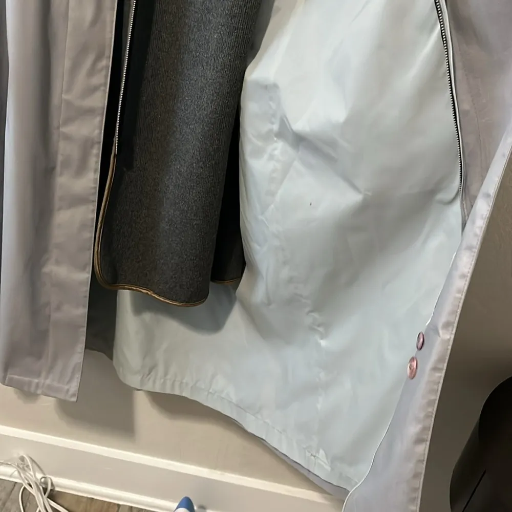 LONDON FOG Vintage 1970's Maincoats Weatherwear, Grey/Light Blue, Sz 10R - Image 14