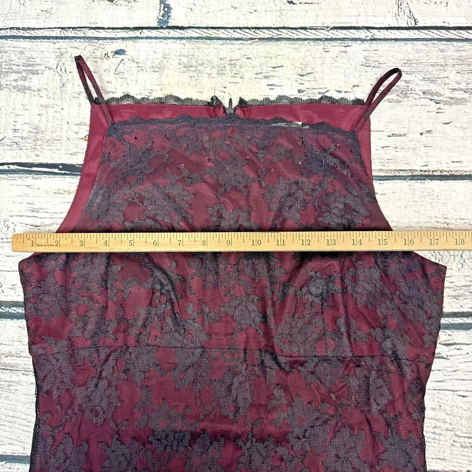 CDC Caren Desiree Co Women's Red &‎ Black Cocktail Dress [Size 10] Made in USA - Image 6