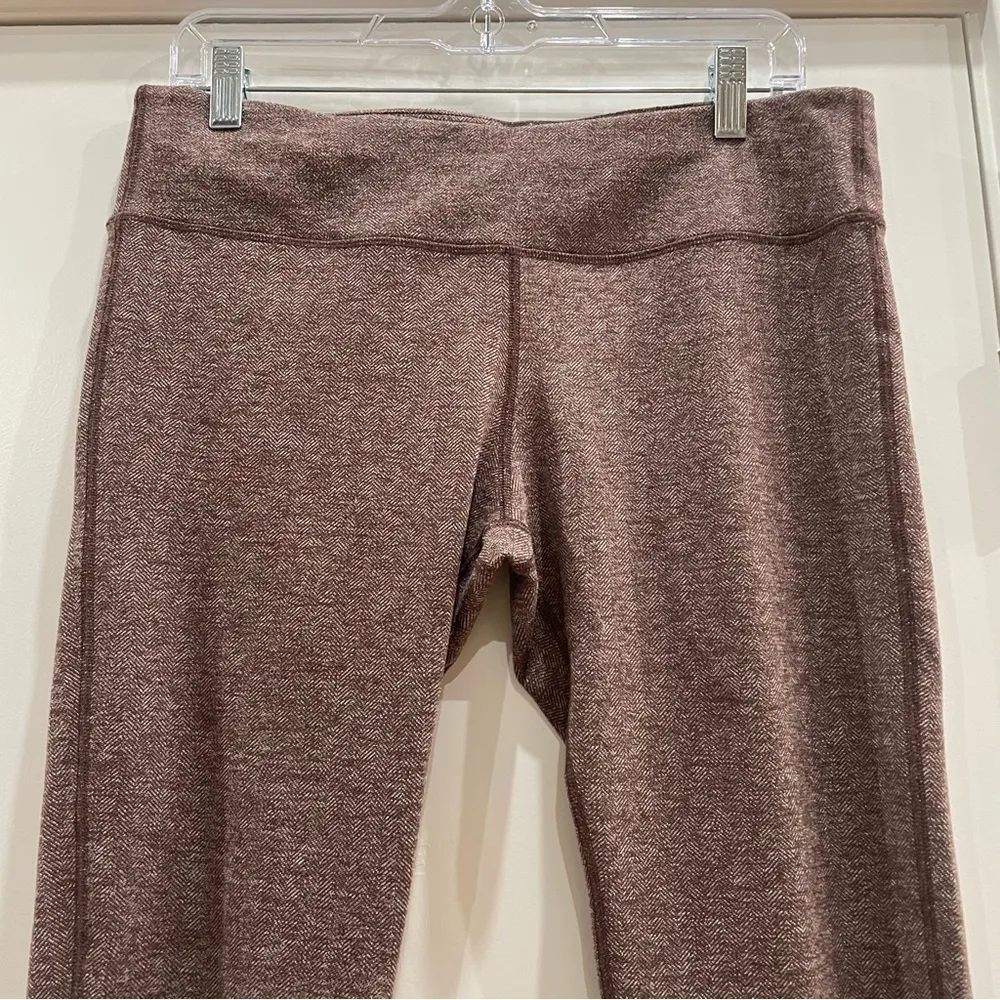 Carve Designs Maroon Burgundy Heather Incline Tights Size L - Image 4