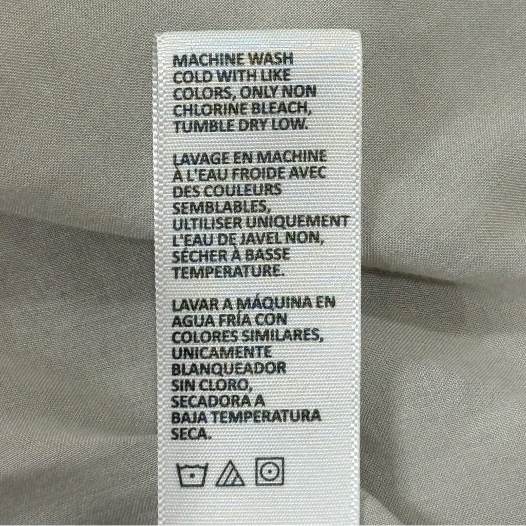 James Perse Floral Midi Dress Small 1 Blue Feminine Classic Gauzy Spring Chic - Image 12