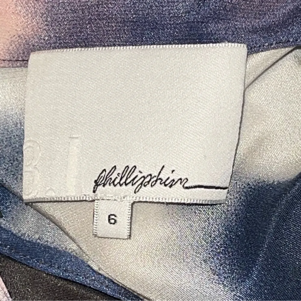 3.1 Phillip Lim Runaway boho abstract print silk backless mini dress size 6 - Image 3