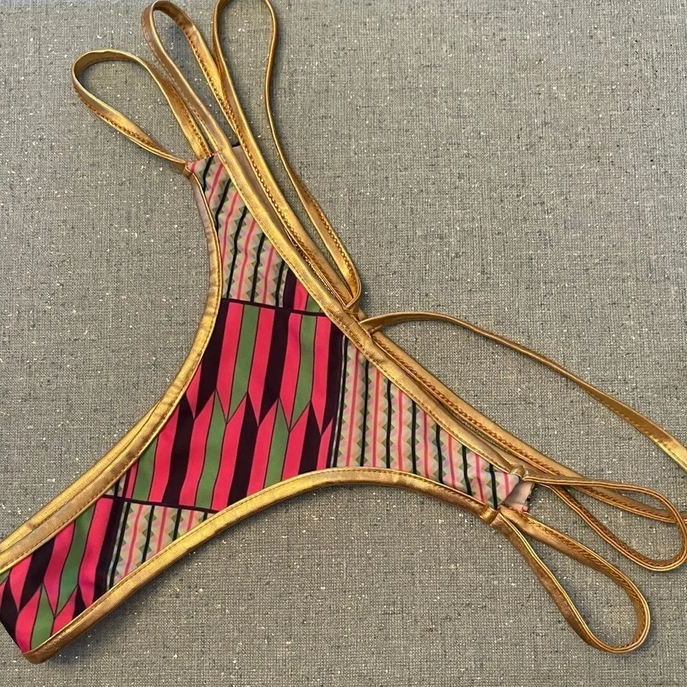 Skimpy Brazilian Bikini Bottom Pink Size M - Image 6