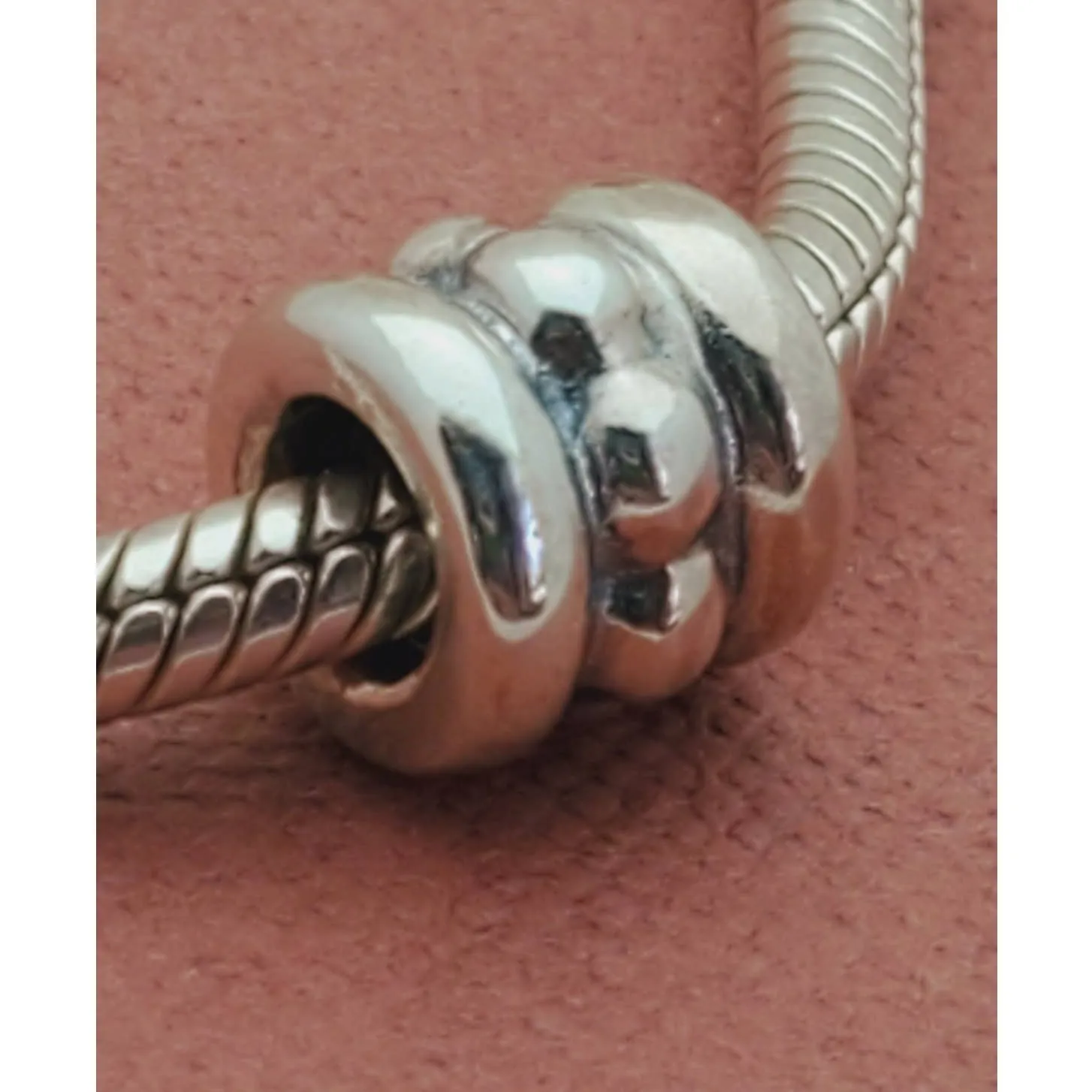 PANDORA Sterling Silver ROW OF DOTS Charm 790162 - Image 2