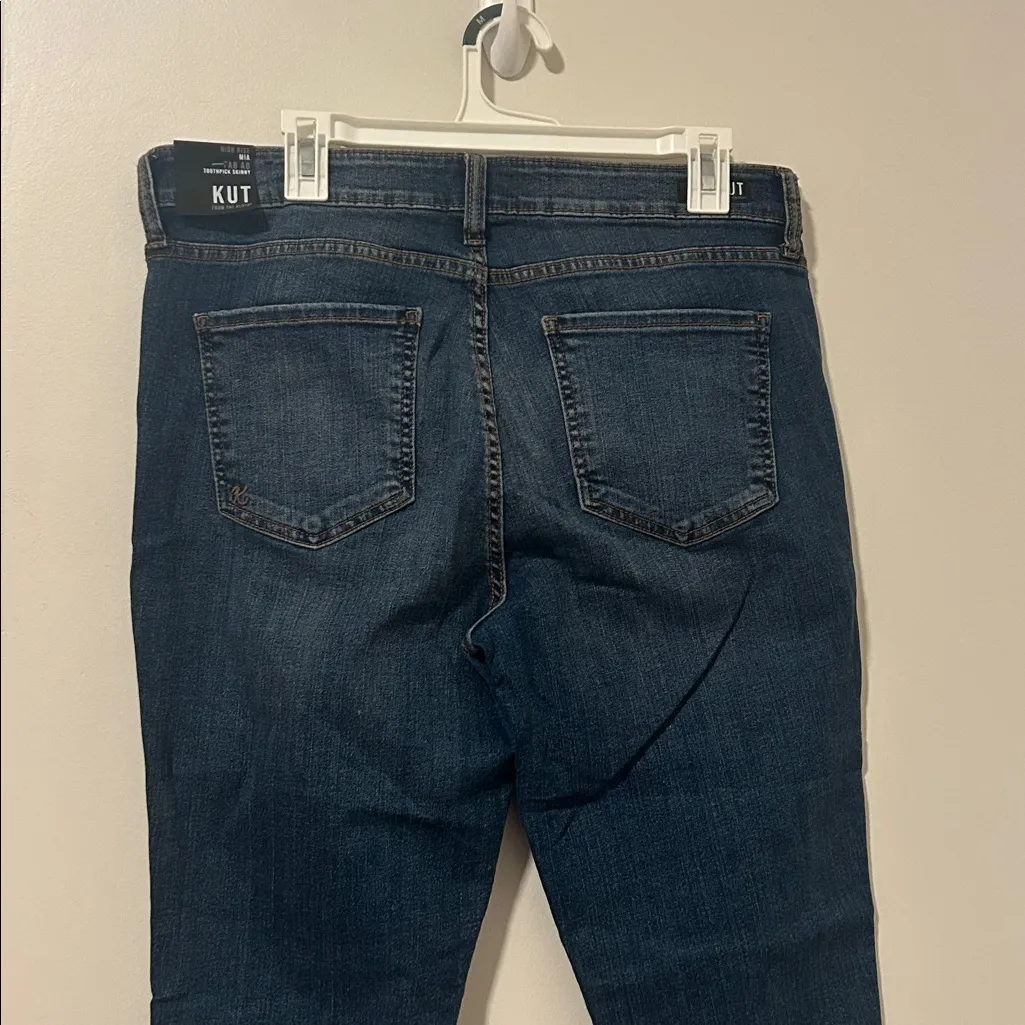 NWT Kut from the Kloth High Rise Mia Fab Ab Toothpick Skinny Jeans Size 12 - Image 4