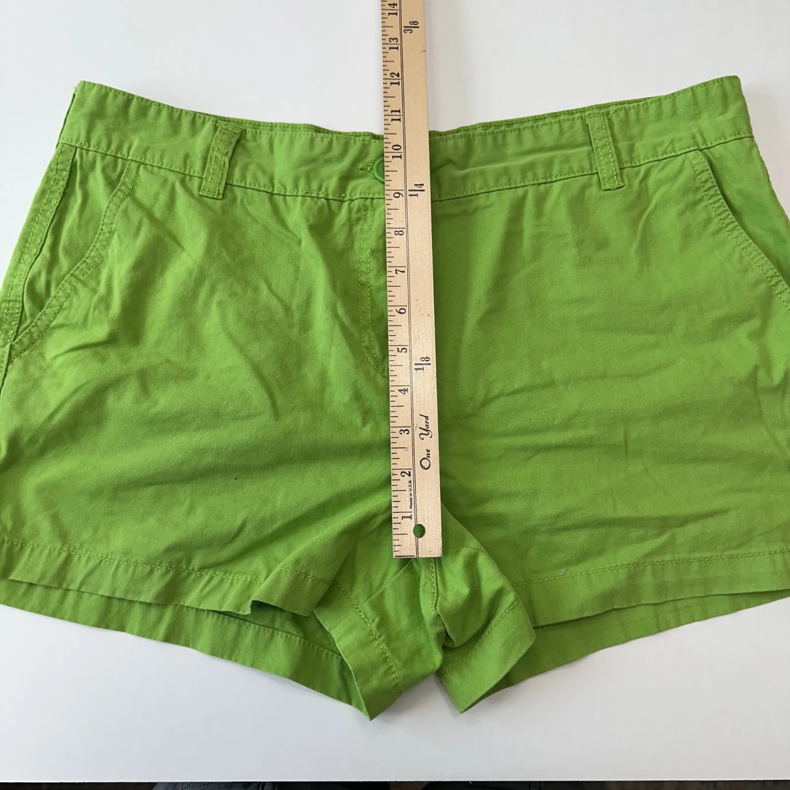 Joe Fresh Green Chino Shorts Casual Everyday Summer Outfit‎ Womens Size 12 - Image 10