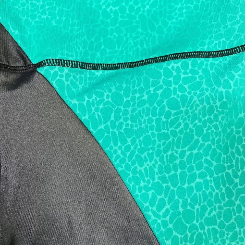 Zyia Active Womens Legging Light N Tight Hi Rise Jade River Stone Metallic Sz 20 - Image 4