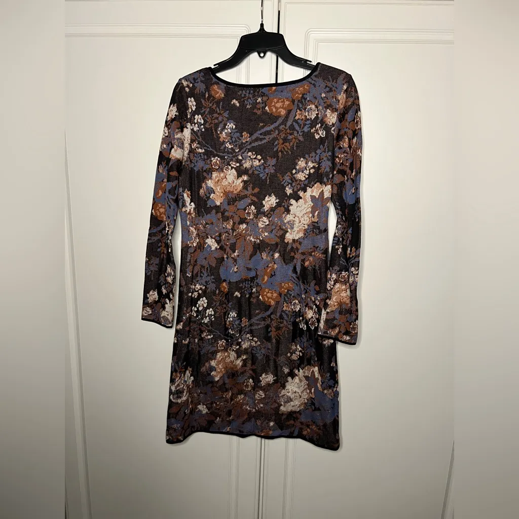 Peruvian Connection Cadiz Floral 100% Pima Cotton Sweater Dress XS - Image 13
