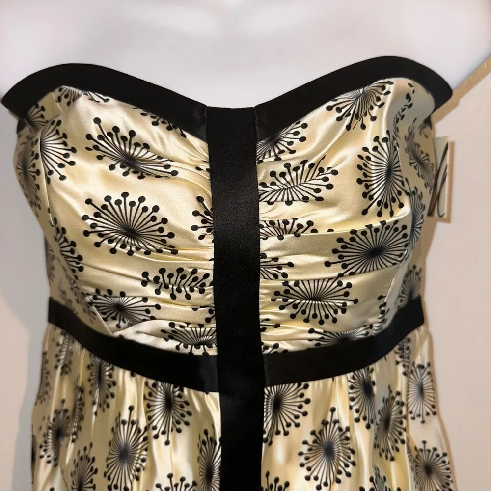 Milly of New York Womens Strapless Silk Printed Cocktail Dress Size 8 🆕 - Image 11