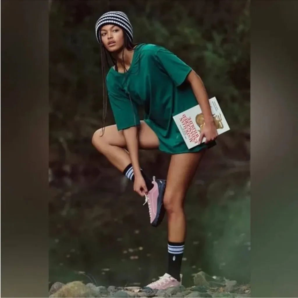 Free People Movement Hot Shot Tee Romper‎ in Green NWOt - Image 5