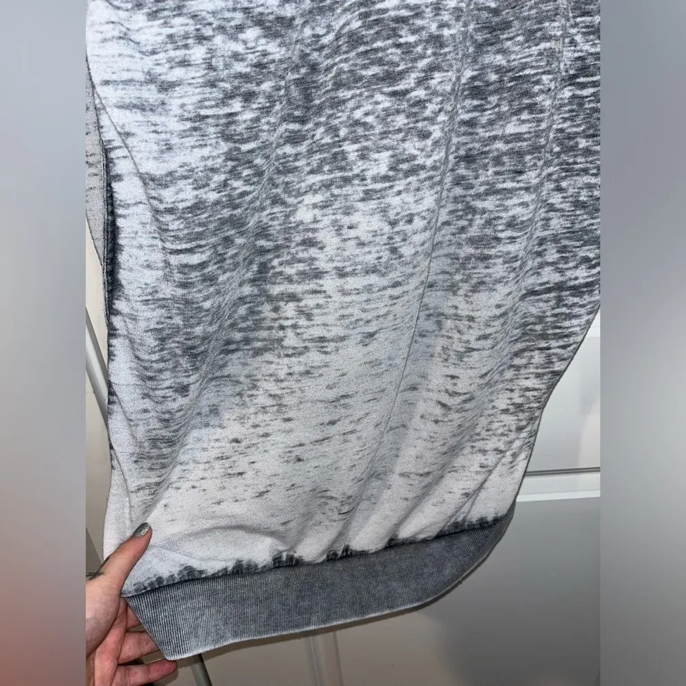 Young Fabulous & Broke Women's Burnout Pockets V-Neck Sweatshirt Tunic Dress XS - Image 9