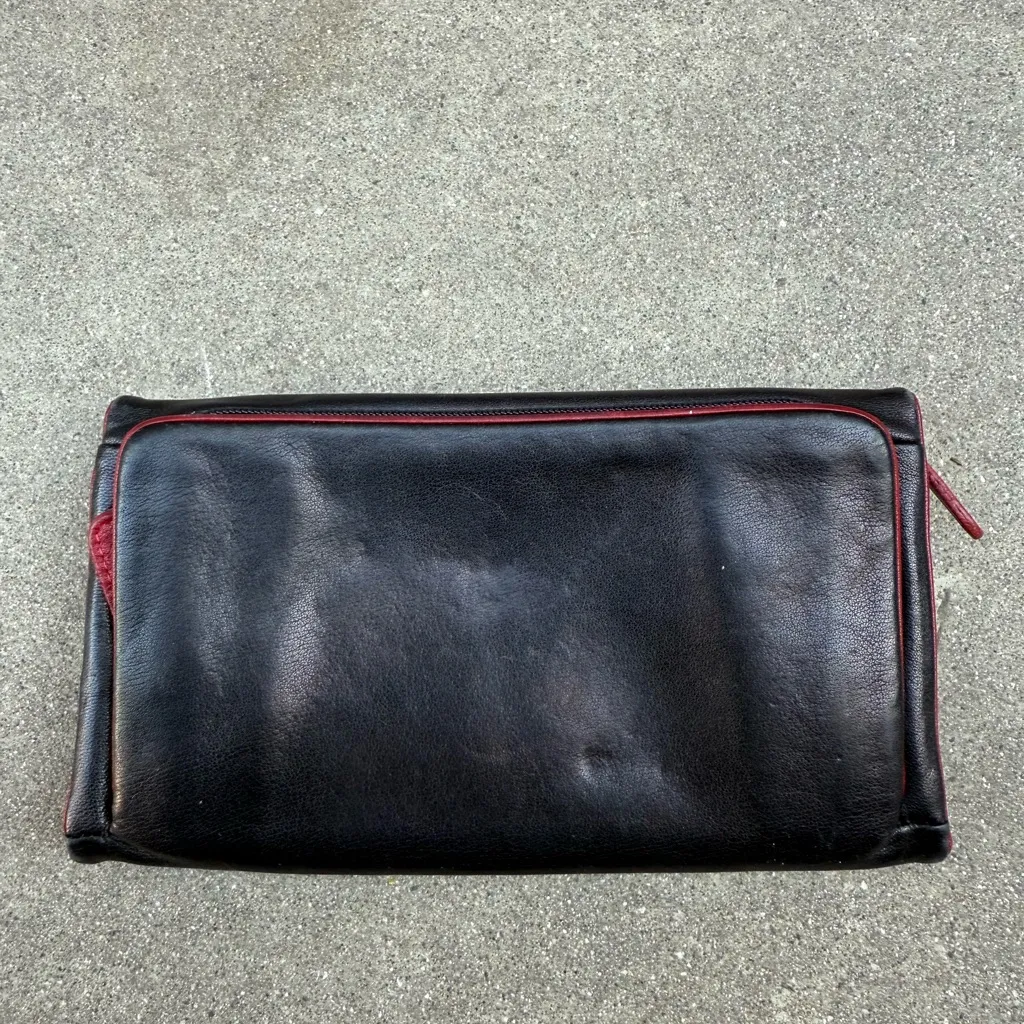 Lodis Black & Red Leather Tri - Image 2