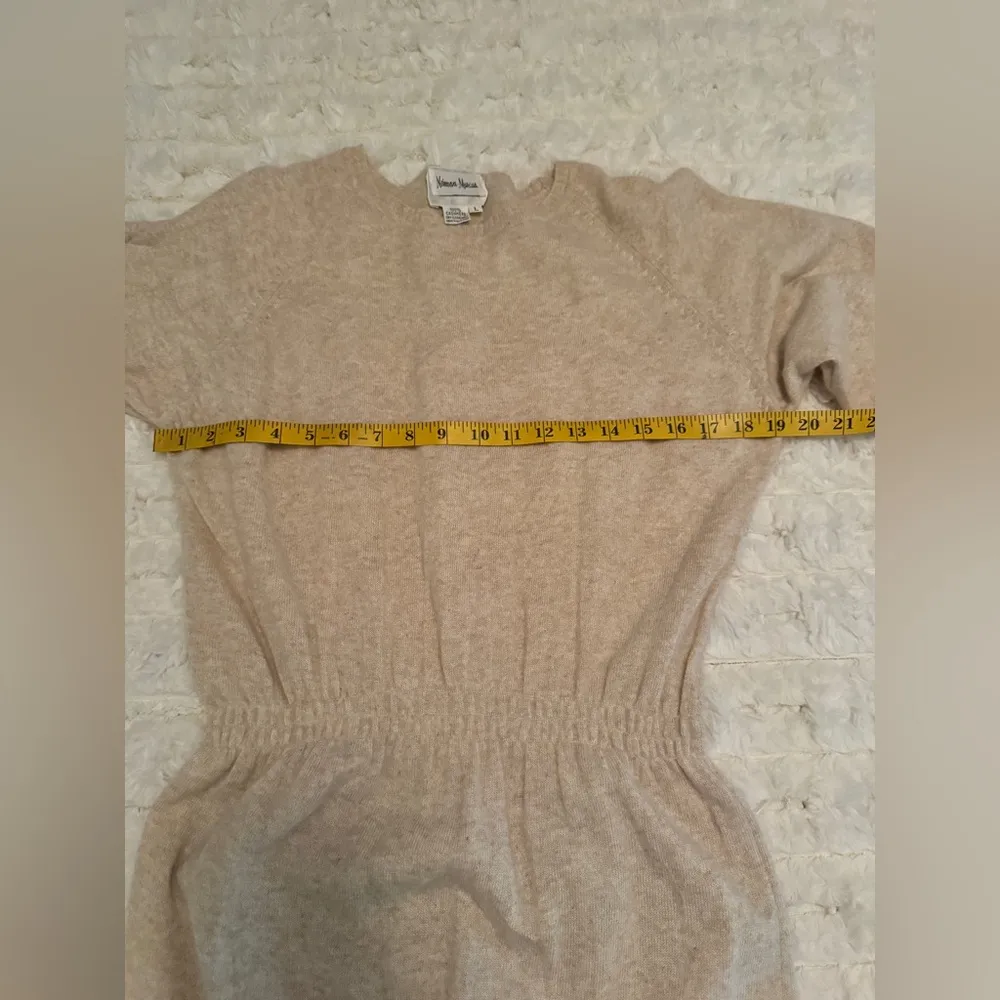 Francesca For Damon 90’S 100% Cashmere  Beige Long Sleeve Dress S Large. D21 - Image 12