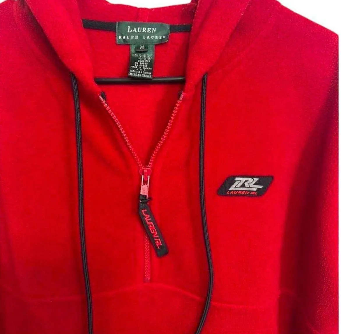 Y2K Lauren  Quarter Zip Fleece Pullover - Image 2