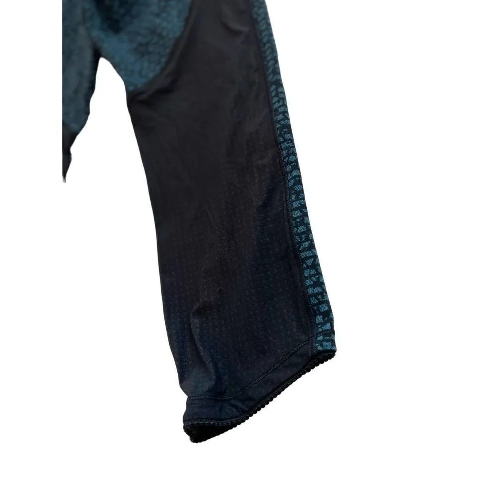 LULULEMON Deep Breath Crop Size 6 Shatter Weave Desert Teal Alberta Lake - Image 12