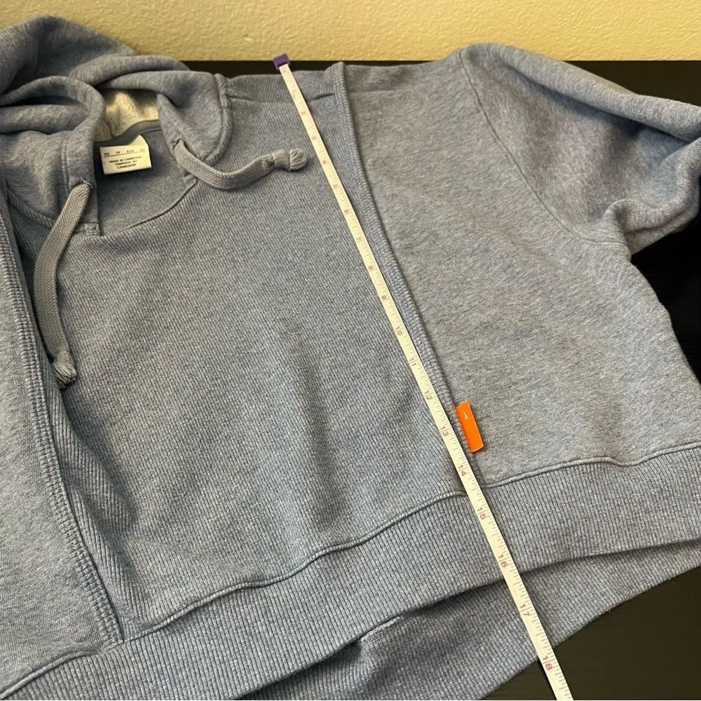Nike Women’s Blue Cropped Hoodie XS - Image 11