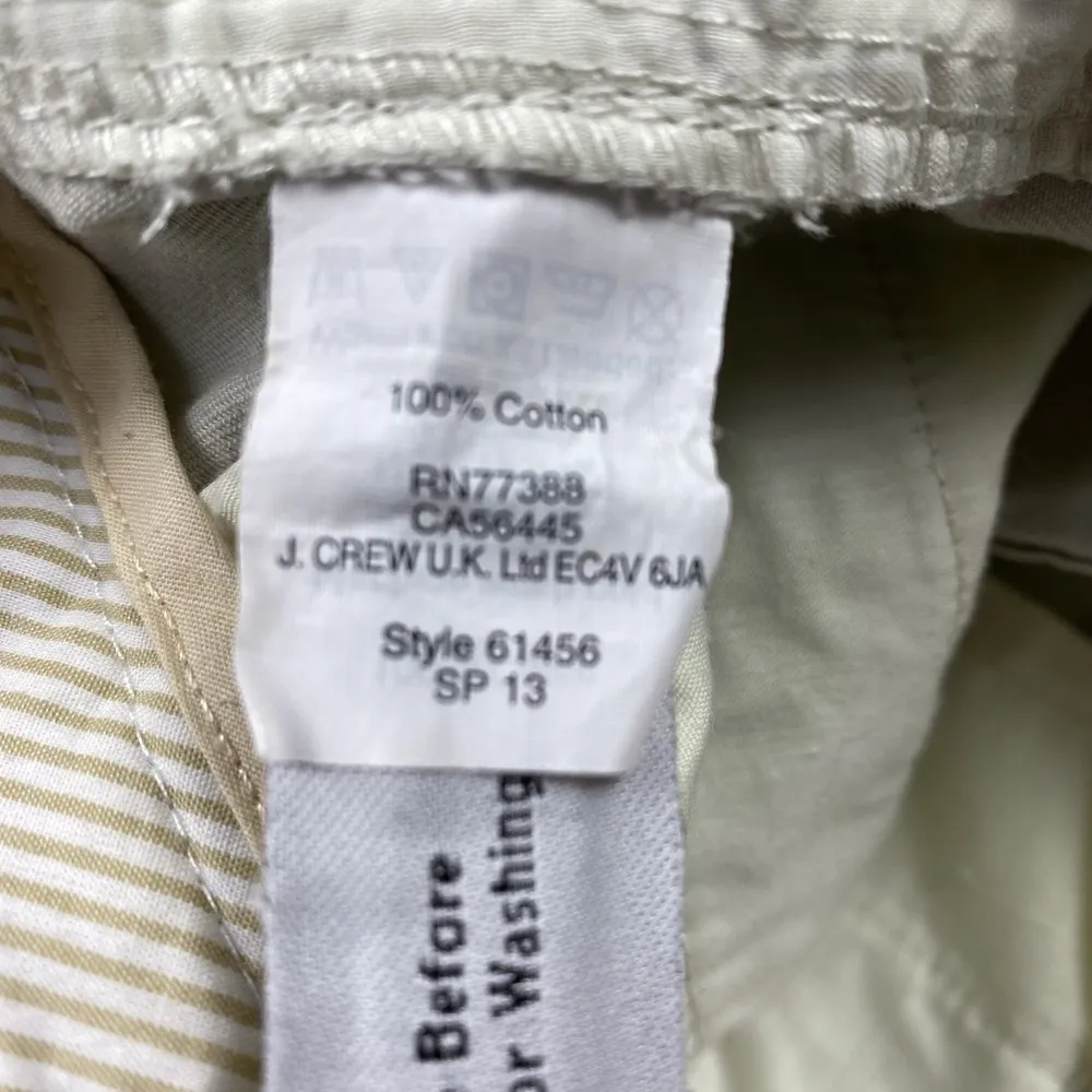 J. Crew Chino Women's Shorts Size 8 Casual Cotton Bottoms 32"x3" Cuffed Preppy - Image 4