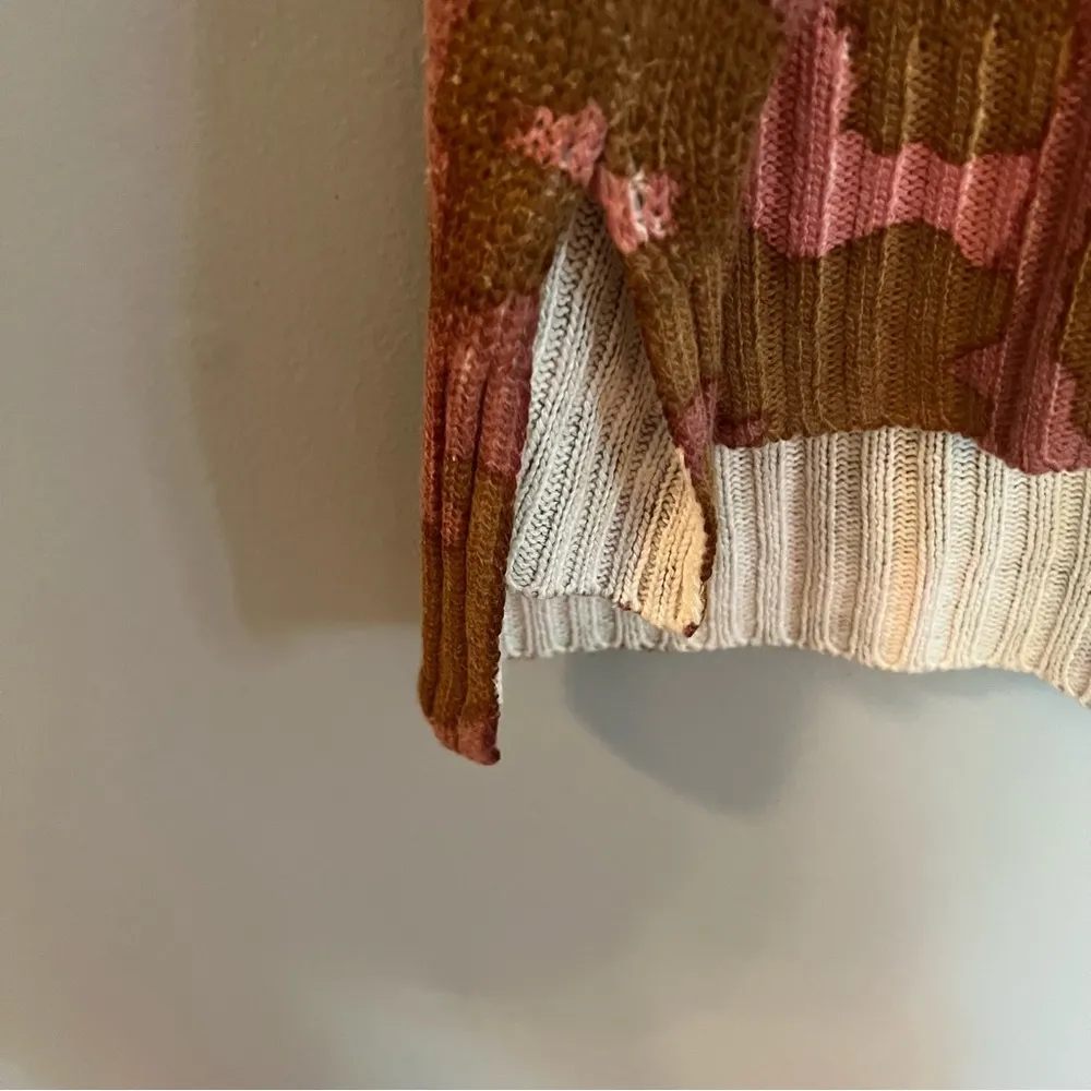 Show Me Your MuMu Hug Me Oversized V-Neck Leopard Pink Sweater Size XS - Image 7