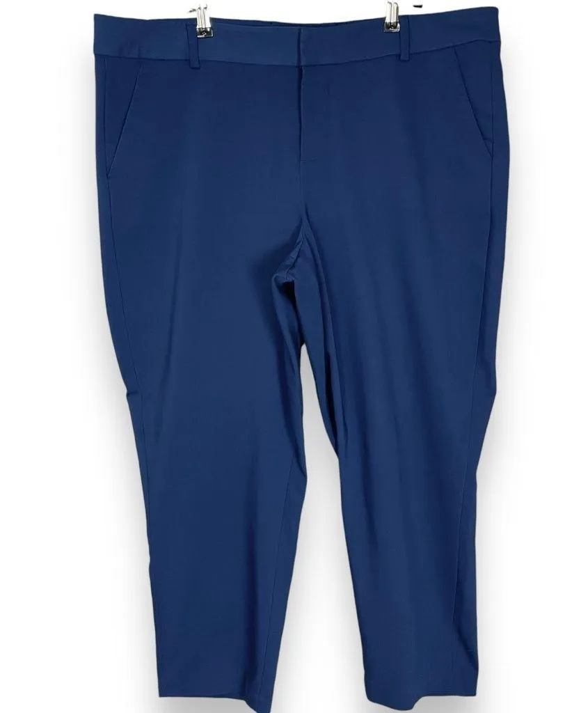 Liverpool Jeans Company Slacks Estate Blue Women Size 18W Trousers Faux Pockets - Image 1