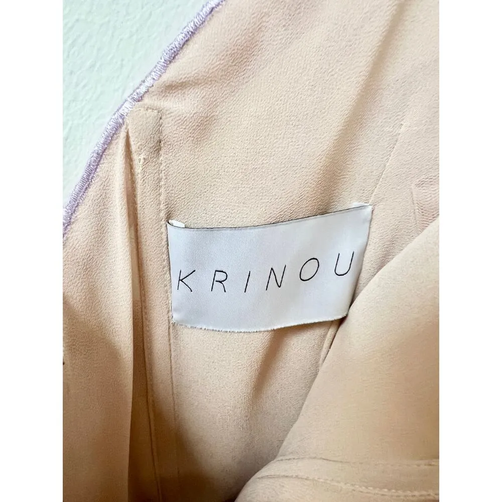 Krinou Batessa Embellished Butterfly Wing Mini Dress Purple Ombre Womens Size XS - Image 4