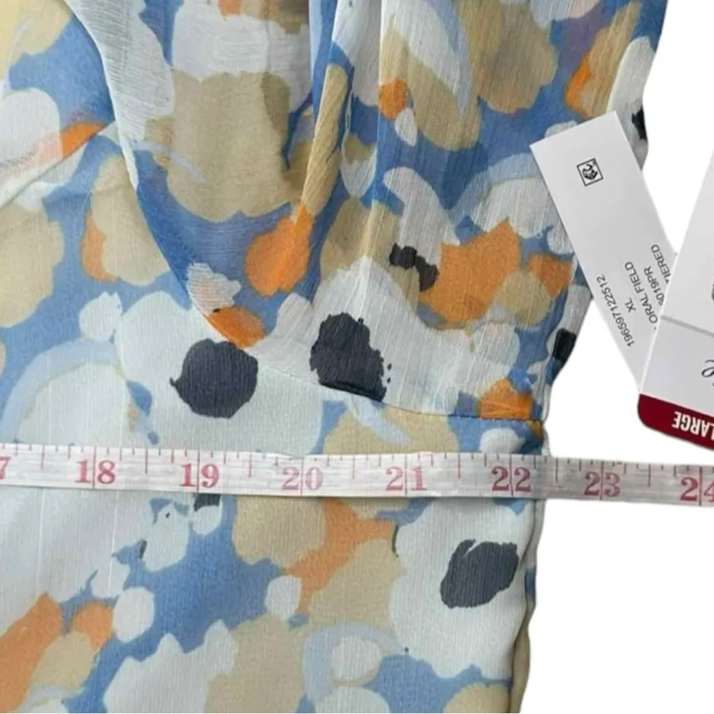 joie Size NWT Blue Floral Print Maxi Dress Size XL - Image 11