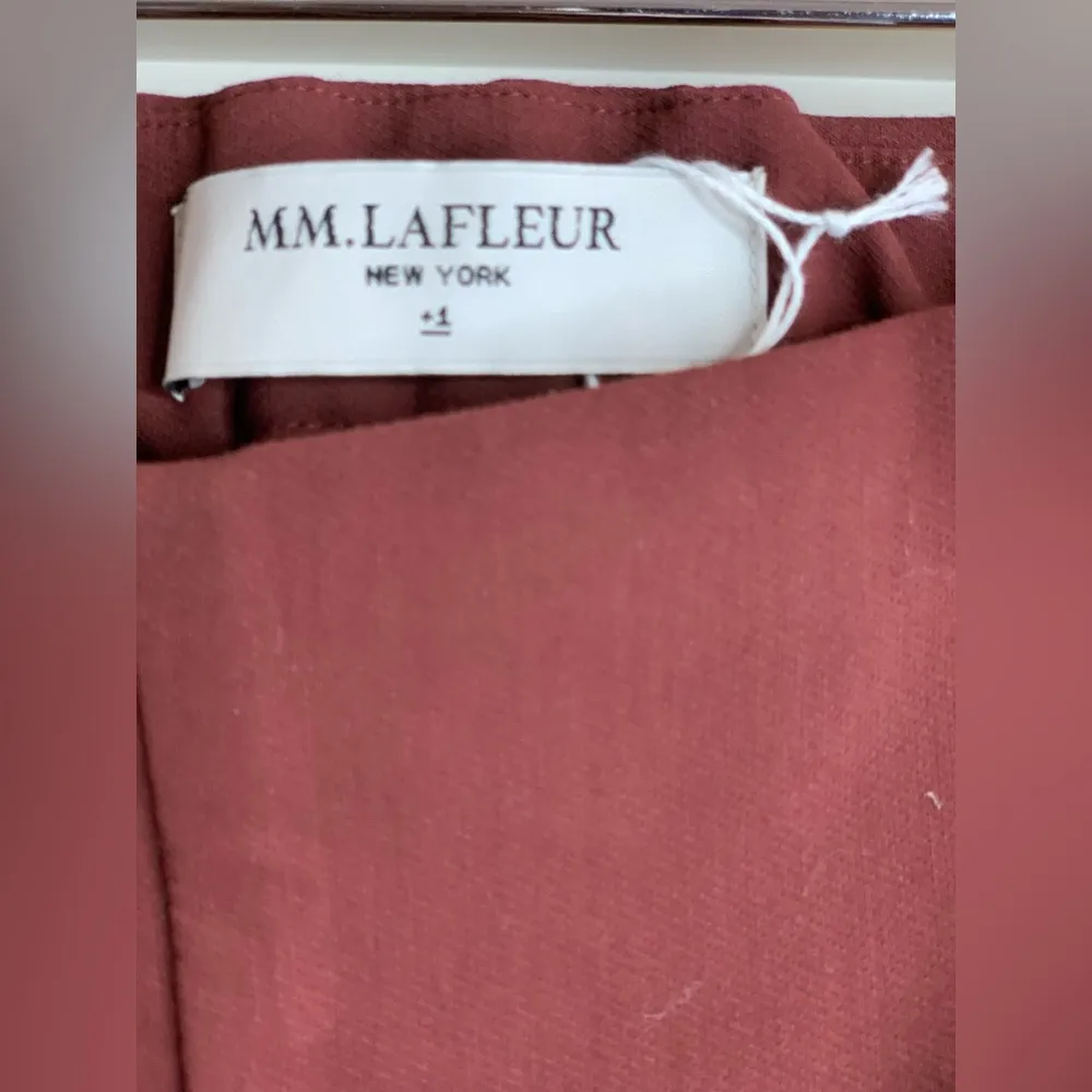 M.M Lafleur Burgundy Trousers.  Size-+1 - Image 4