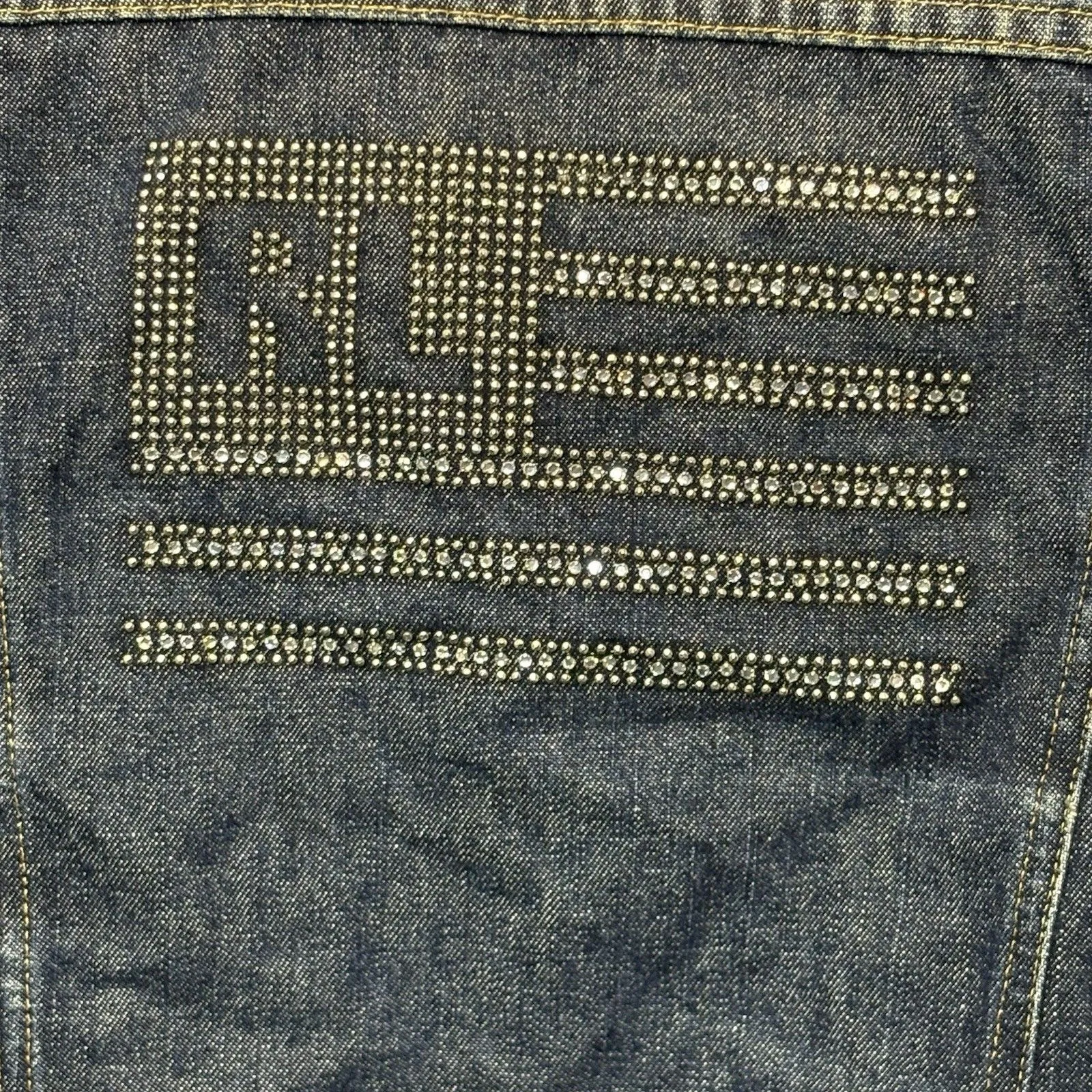 Polo Ralph Lauren Denim Jacket Rhinestone Flag Size Medium - Image 4