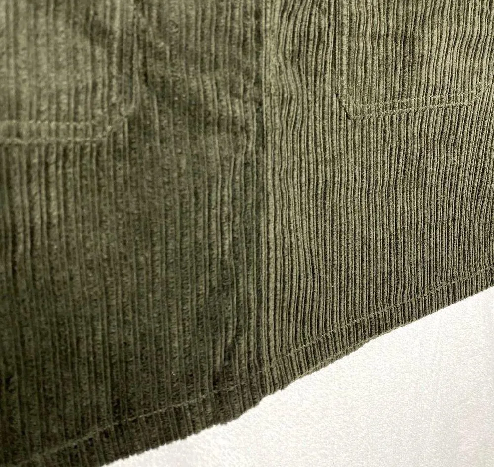 Francesca's Mi Ami Tamm Zip Corduroy Mini Skirt Green Small New Academia Fall - Image 9