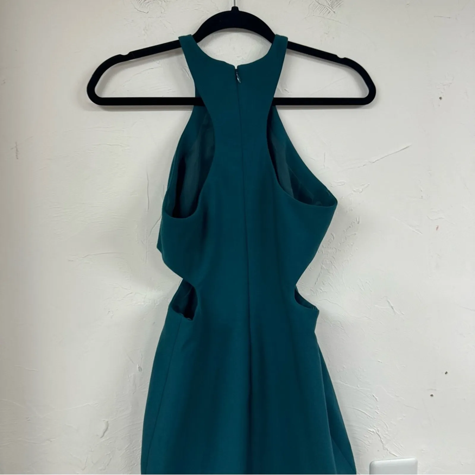 Cinq a Sept Green Sleeveless Cut Out Mini Bodycon Dress Womens 2 Baddy Party - Image 4