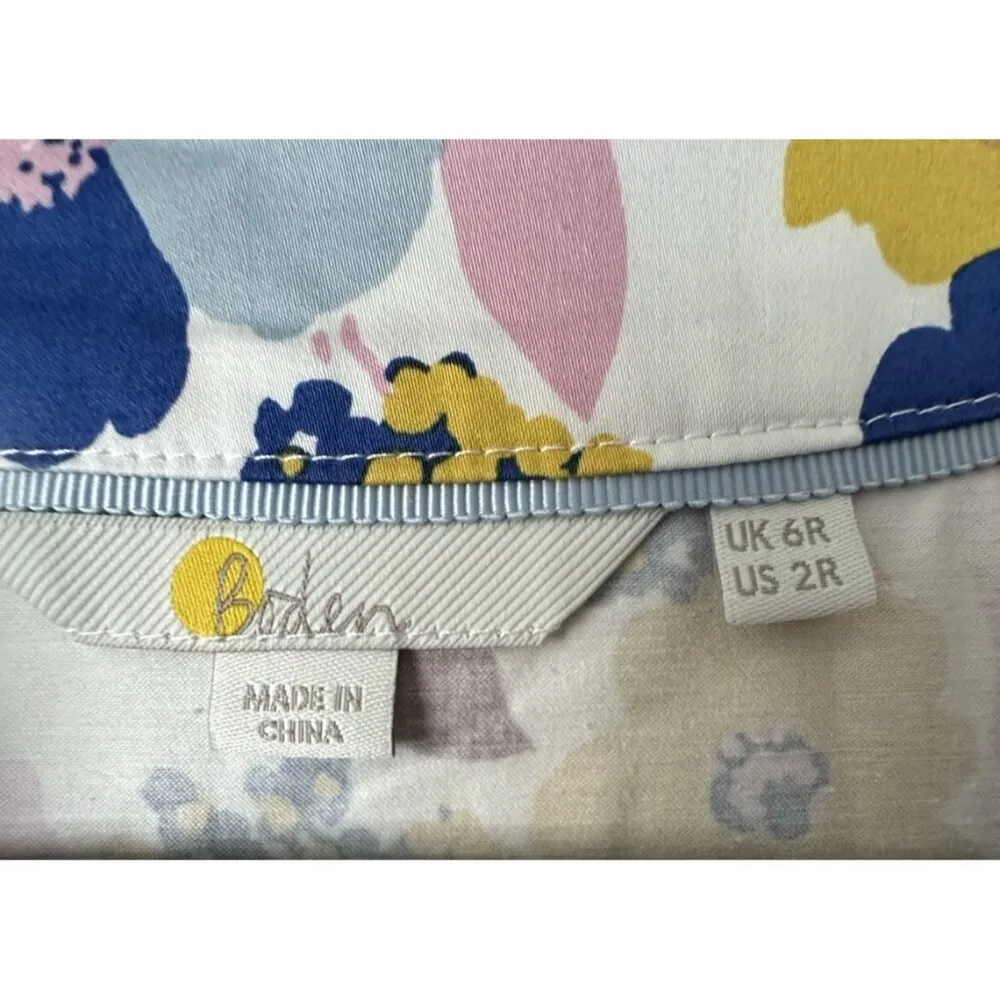 Boden Women Dress Floral Shift Dress US Size 2 R Clemmie Fit & Flare V - Image 3