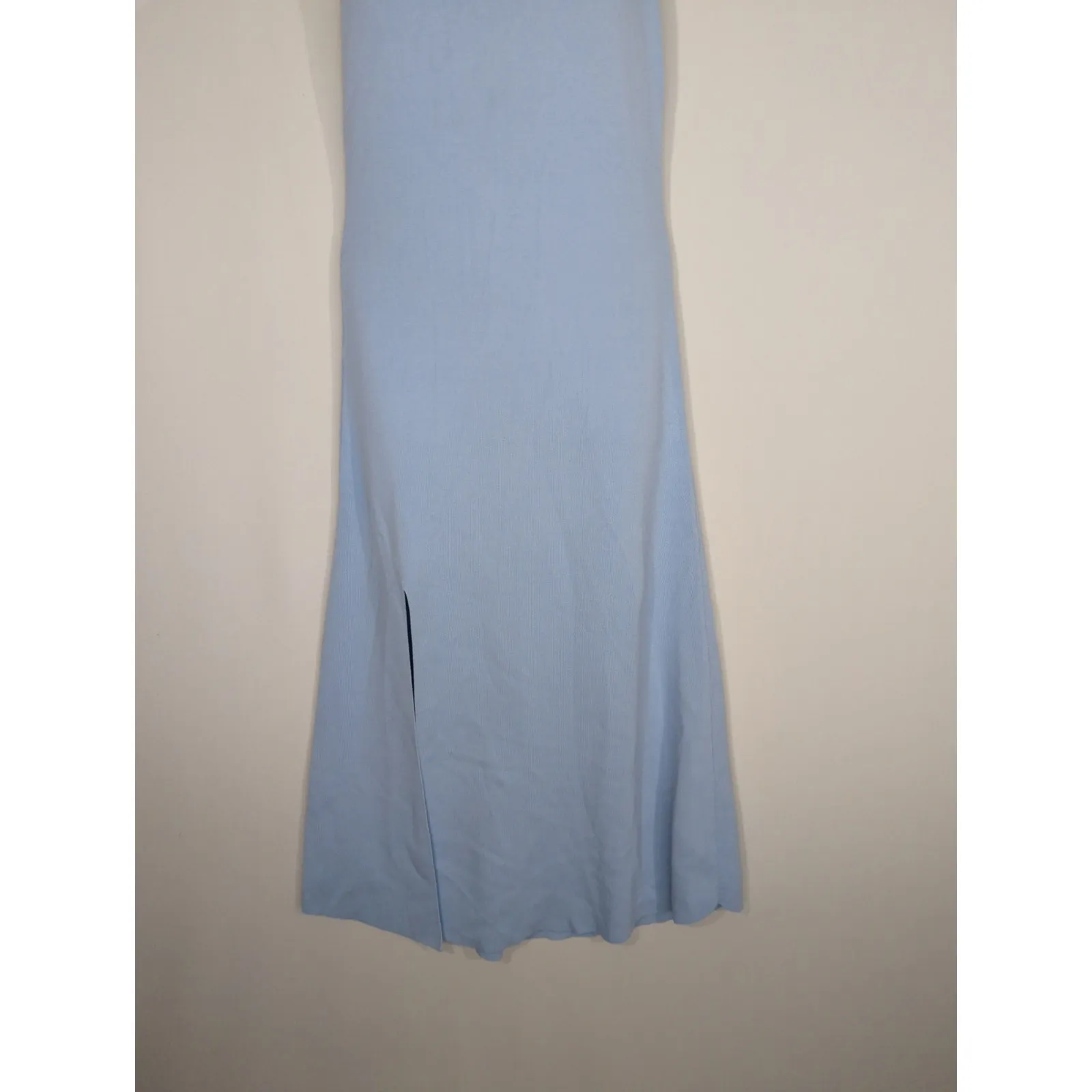 Urban Revivo Light Blue Cami Scoop Neck Slit Hem Dress MEDIUM NWT Coastal Casual - Image 3