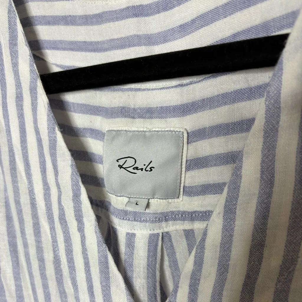 Rails  Nala Linen-Blend Blouse Sz L 383 - Image 6