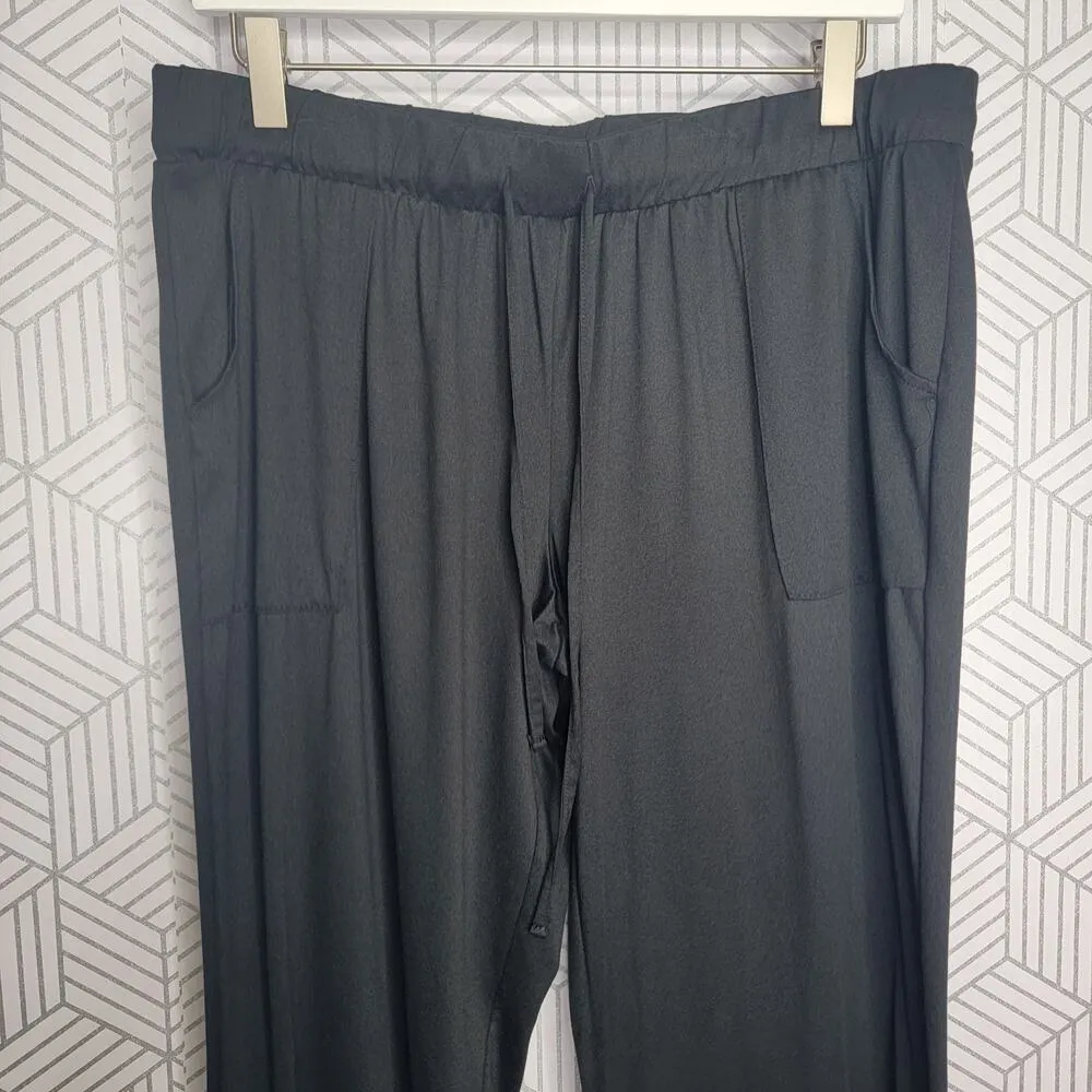 Lucky Brand Black Lounge Pants Sz Large - Image 6